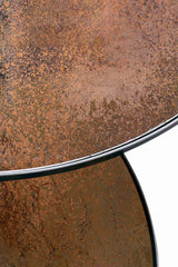 Satz Beistelltische - Bronze Kupfer - rund - 2 Stück - ZEN ZONE