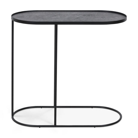 Tray Beistelltisch - lackiertes Holz - schwarz - länglich - M - Tablett nicht enthalten - 69 x 33 x 65 cm - ZEN ZONE Furniture