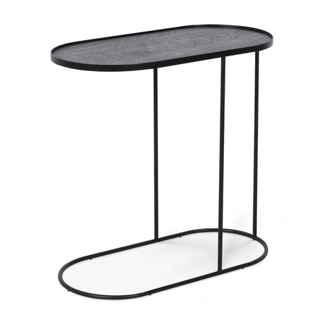Tray Beistelltisch - lackiertes Holz - schwarz - länglich - M - Tablett nicht enthalten - 69 x 33 x 65 cm - ZEN ZONE Furniture