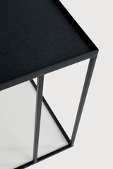 Tray Beistelltisch - lackiertes Holz - schwarz - quadratisch - S - Tablett nicht enthalten - 39 x 39 x 50 cm - ZEN ZONE Furniture