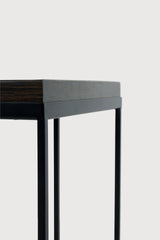 Tray Beistelltisch - lackiertes Holz - schwarz - quadratisch - S - Tablett nicht enthalten - 39 x 39 x 50 cm - ZEN ZONE Furniture