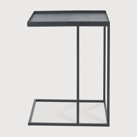 Tray Beistelltisch - lackiertes Holz - schwarz - quadratisch - S - Tablett nicht enthalten - 39 x 39 x 50 cm - ZEN ZONE Furniture