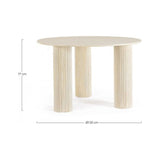 Esstisch Dacca Naturfarbe 120cm - ZEN ZONE