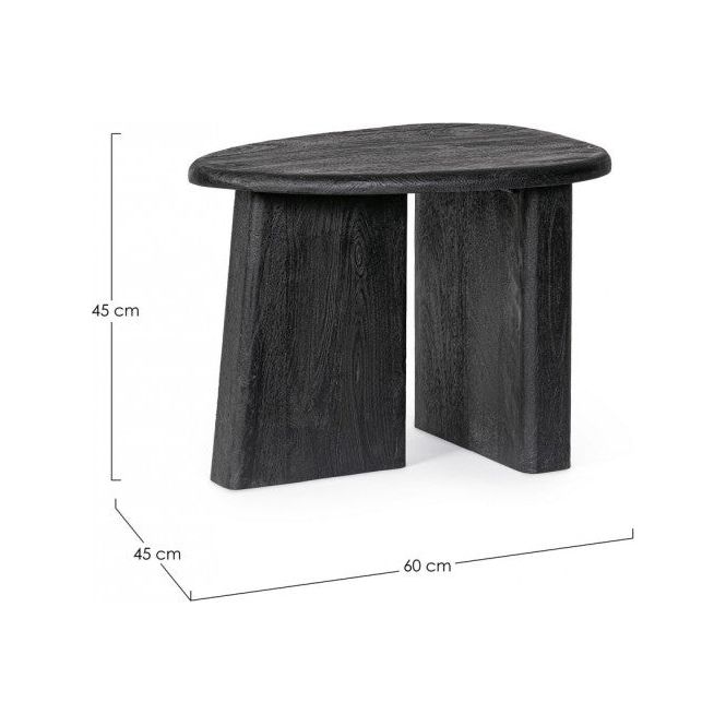 Beistelltisch Zacatecas Schwarz 60x45 - ZEN ZONE