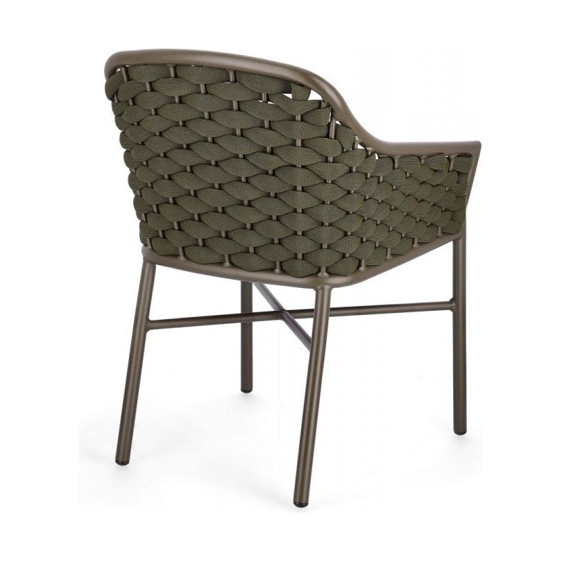 Gartenstuhl mit Armlehne und Kissen Everly Olive QS24 - ZEN ZONE