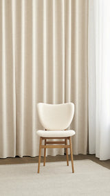 Elephant dining chair made of solid oak, unpadded, 47×53×80.5 cm