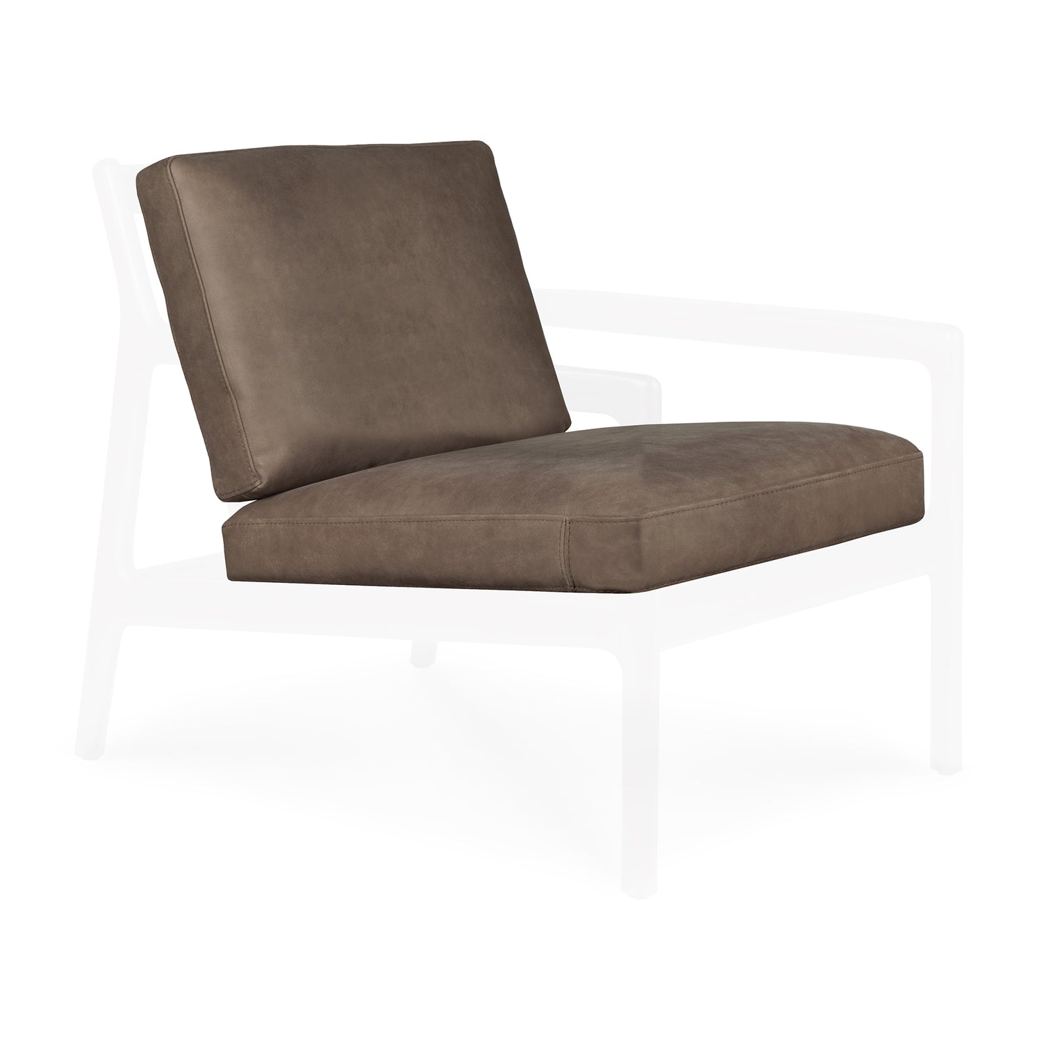 Jack Loungestuhlkissen Set - Terra Nubukleder - 60 x 60 x 30 cm - ZEN ZONE Furniture