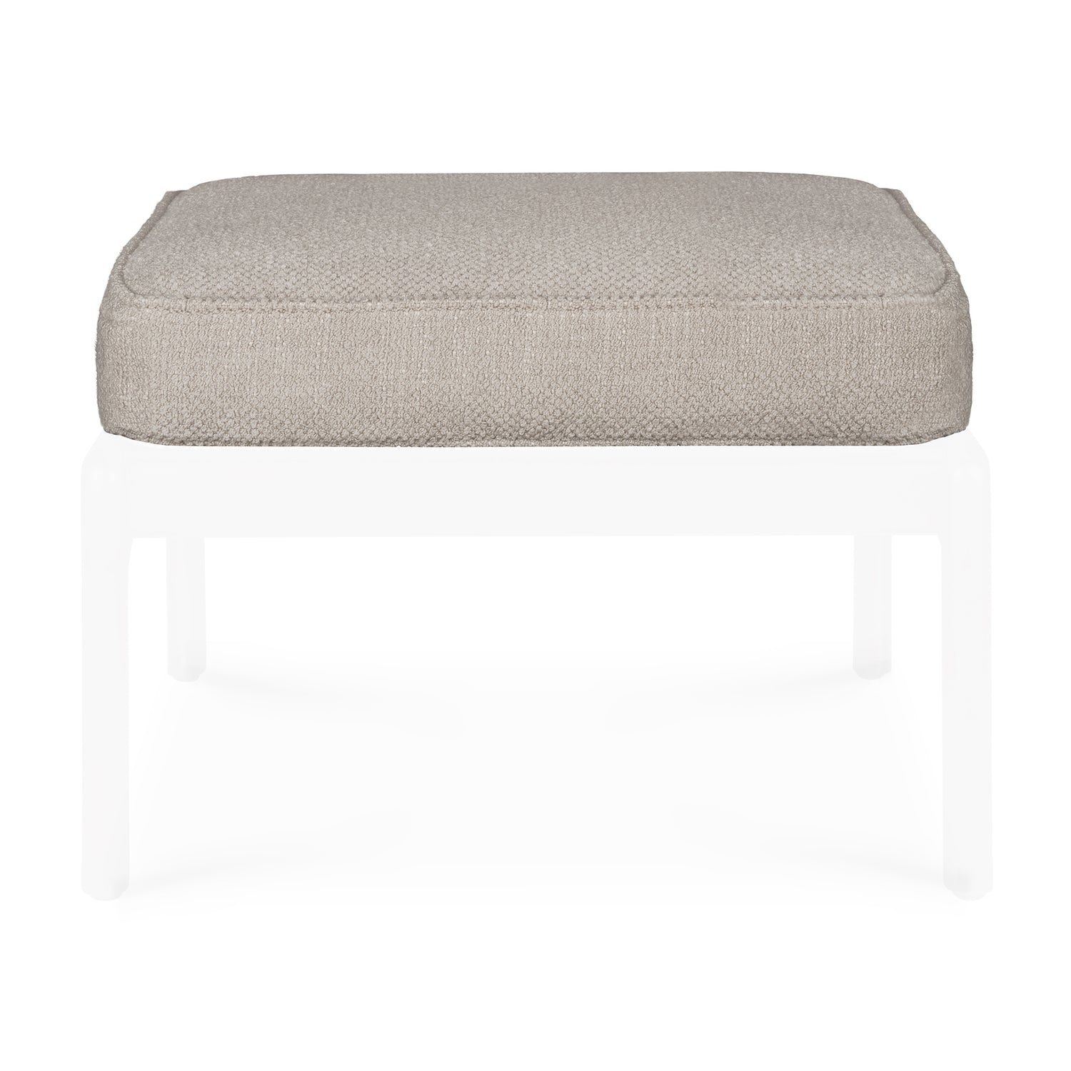 Jack Fußschemelkissen - Elfenbein Stoff - 53 x 47 x 10 cm - ZEN ZONE Furniture