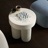 Beistelltisch Gear aus Beton, rund, 45×45×49 cm