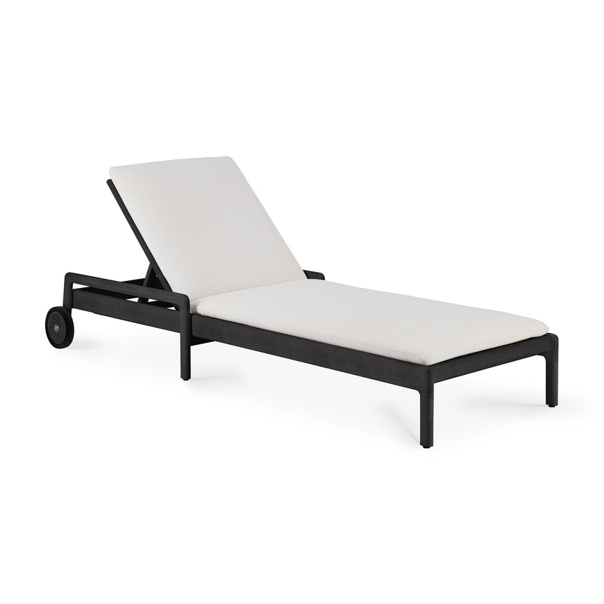 Jack Gartenliege dünnes Kissen - Off White Stoff - 201 x 65 x 4 cm - ZEN ZONE