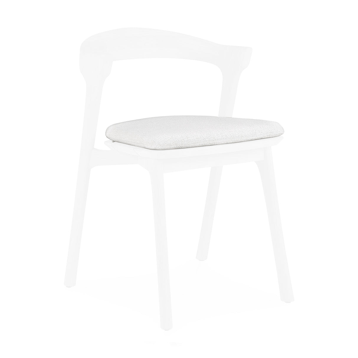 Bok Gartenstuhl Kissen - Off White Stoff - 43 x 43 x 3 cm - ZEN ZONE