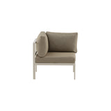 Copacabana Eckteil - Beige alu / Khaki Cushion - ZEN ZONE Furniture