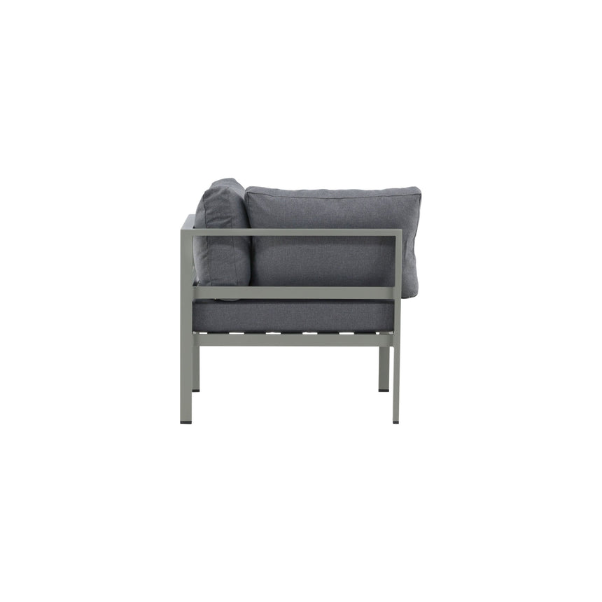 Copacabana Eckteil - Khaki / Graues Kissen - ZEN ZONE Furniture
