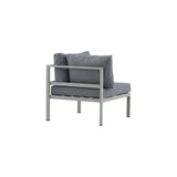 Copacabana Eckteil - Khaki / Graues Kissen - ZEN ZONE Furniture
