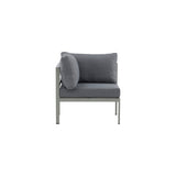 Copacabana Eckteil - Khaki / Graues Kissen - ZEN ZONE Furniture