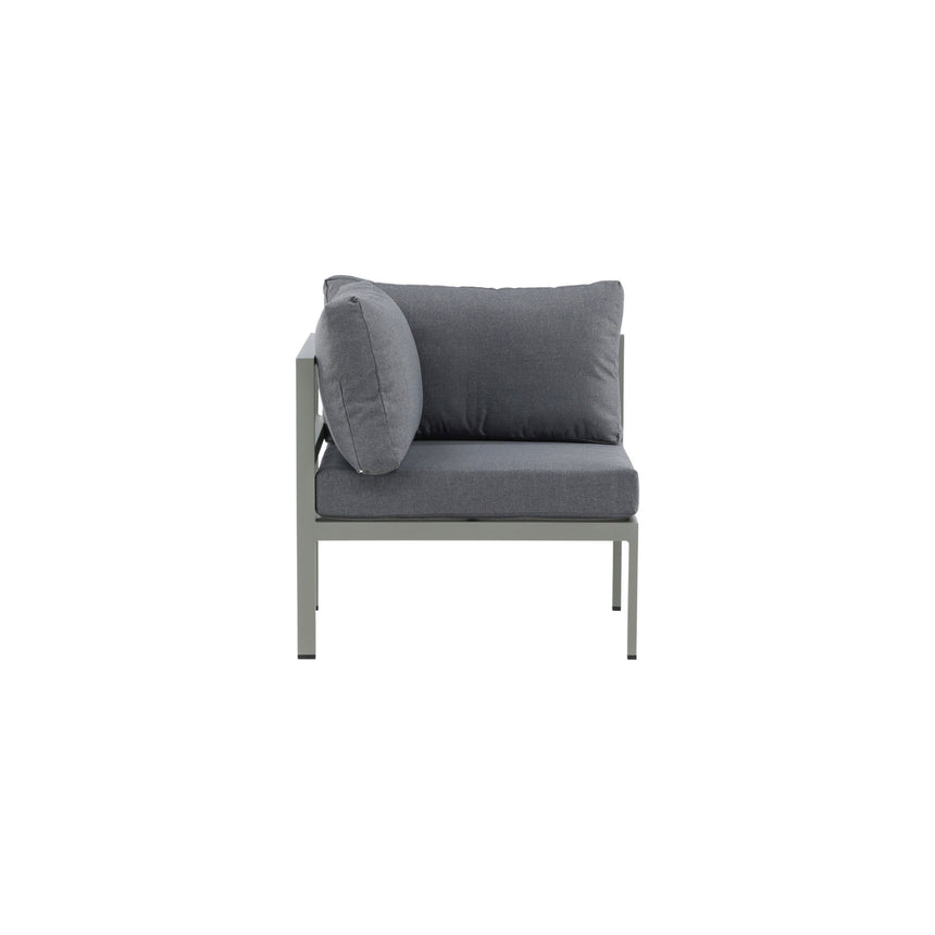 Copacabana Eckteil - Khaki / Graues Kissen - ZEN ZONE Furniture