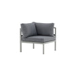 Copacabana Eckteil - Khaki / Graues Kissen - ZEN ZONE Furniture