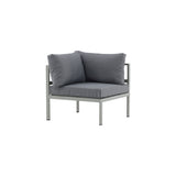 Copacabana Eckteil - Khaki / Graues Kissen - ZEN ZONE Furniture
