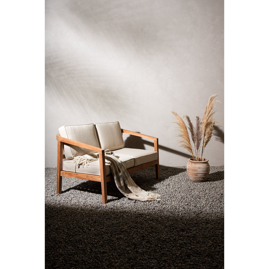 Lounge 2-Sitzer Sofa (Sofaset) - Teak gold - ZEN ZONE Furniture