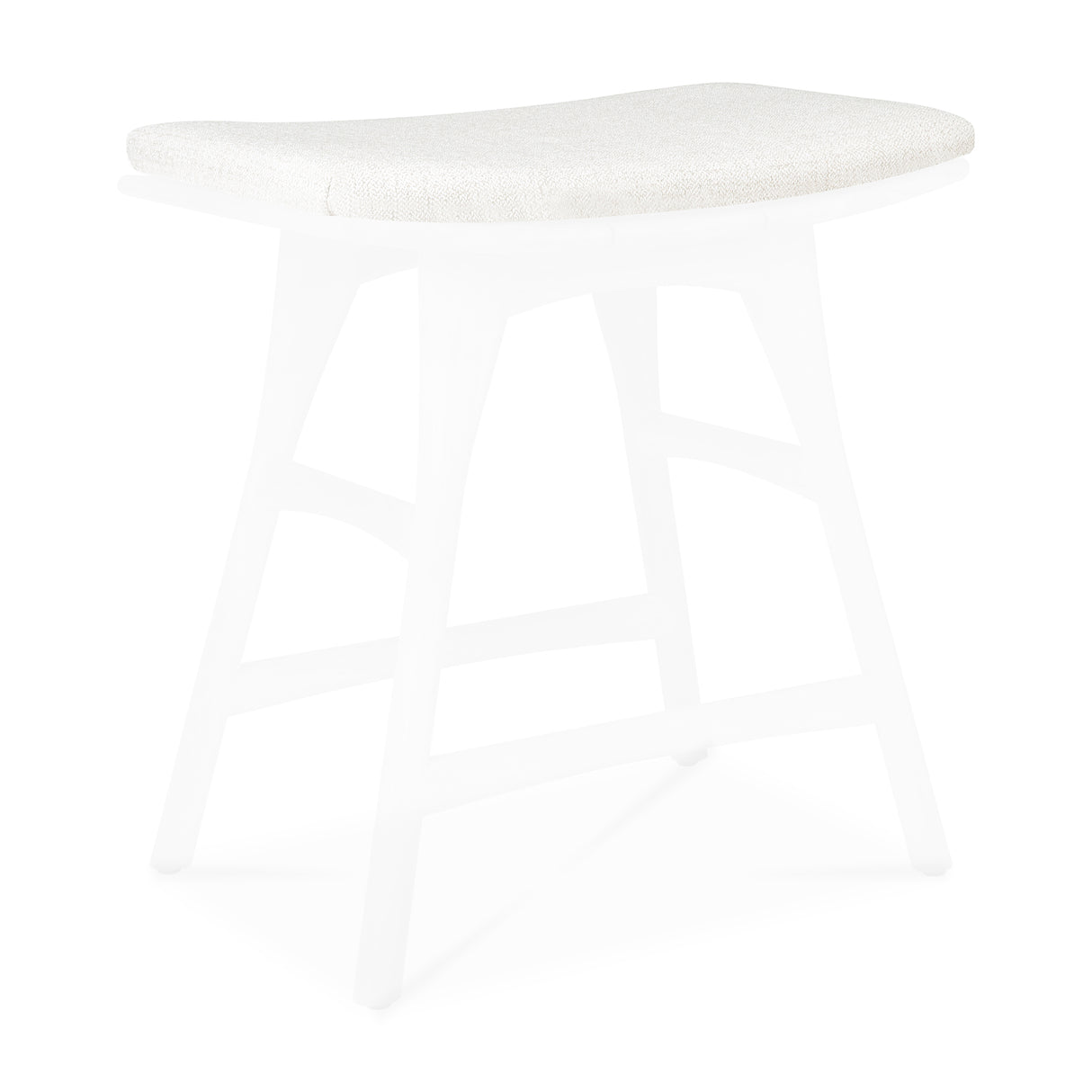 Osso Gartenhocker Kissen - Off White Stoff - 50 x 33 x 2 cm - ZEN ZONE Furniture