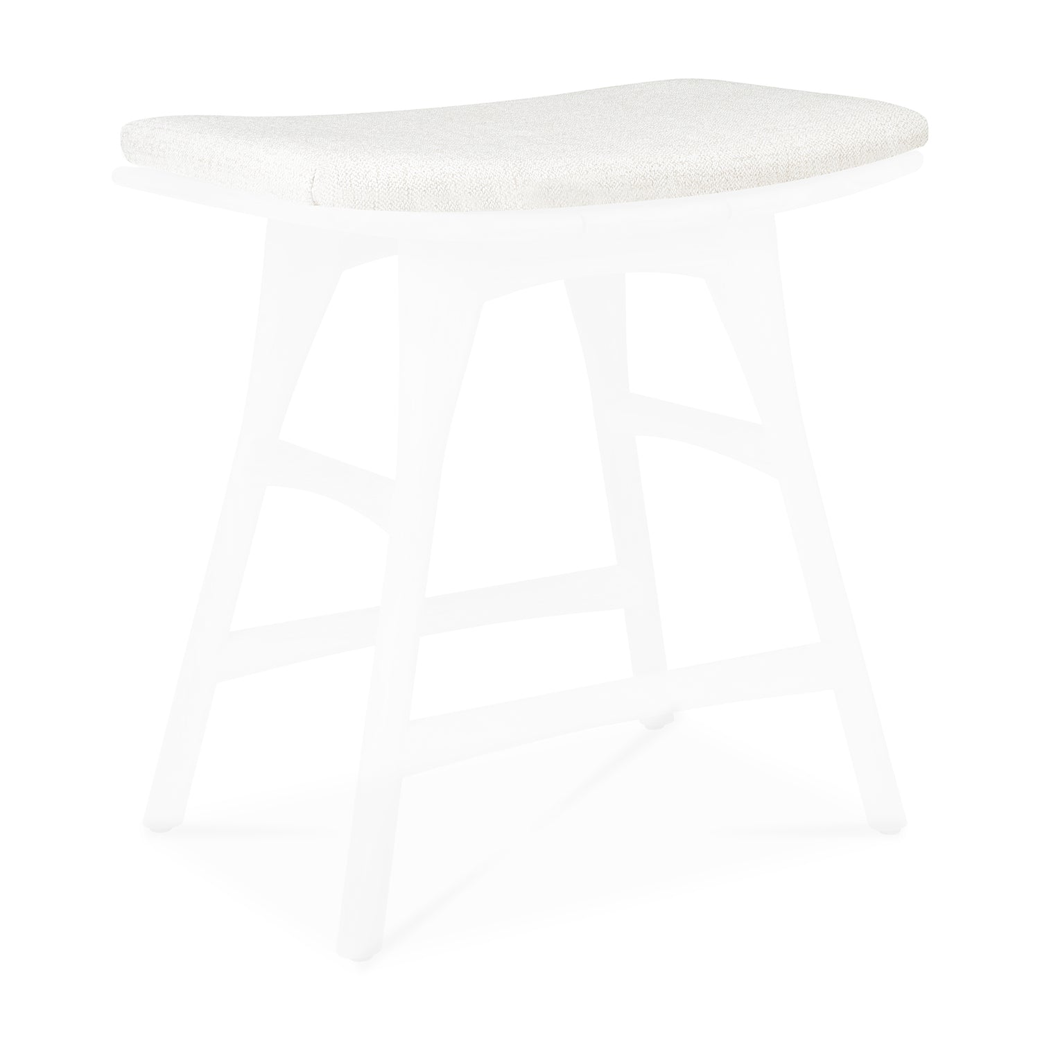 Osso Gartenhocker Kissen - Off White Stoff - 50 x 33 x 2 cm - ZEN ZONE Furniture