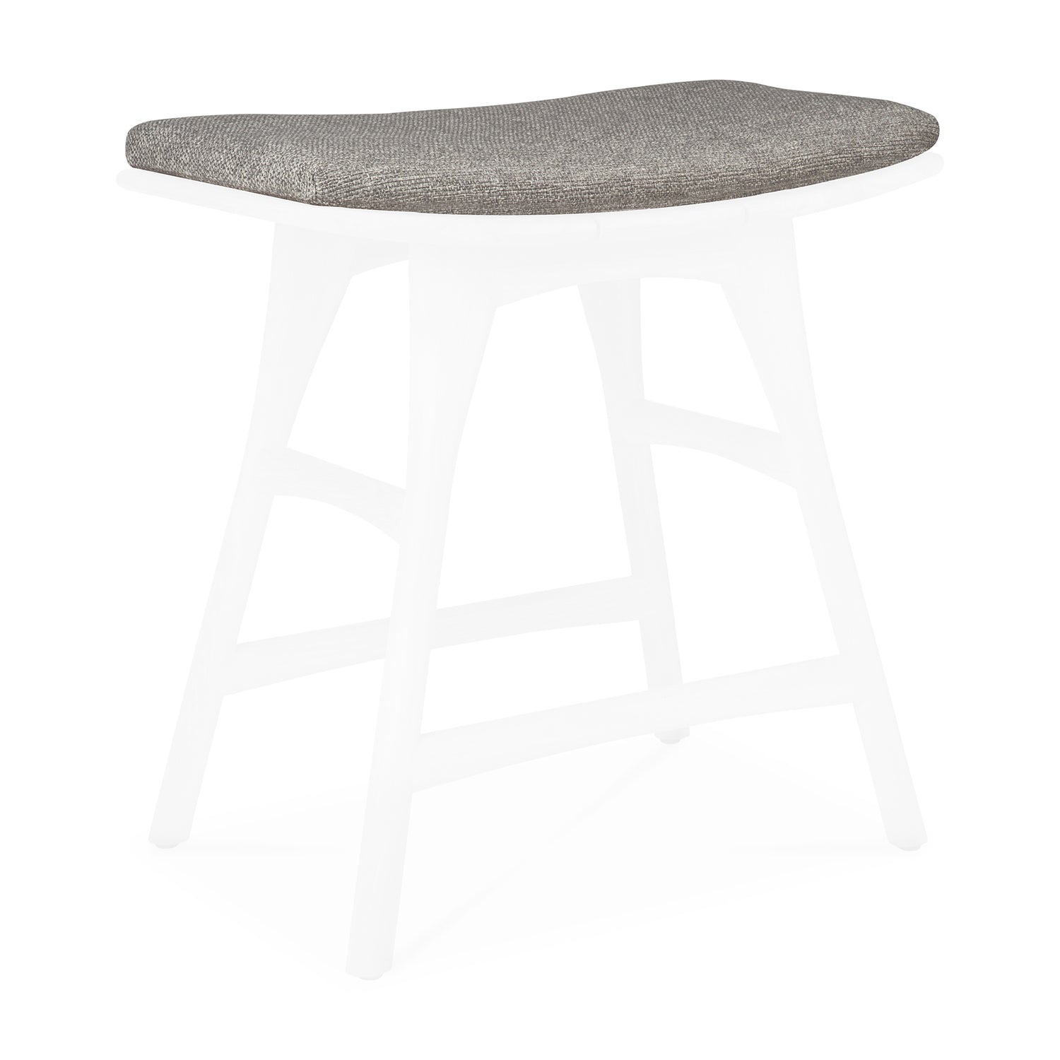 Osso Gartenhocker Kissen - Mocha Stoff - 50 x 33 x 2 cm - ZEN ZONE Furniture