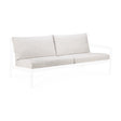 Jack Gartensofa 2-Sitzer Kissenset - Off White Stoff - 85 x 63 x 34 cm - ZEN ZONE