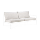 Jack Gartensofa 2-Sitzer Kissenset - Off White Stoff - 85 x 63 x 34 cm - ZEN ZONE