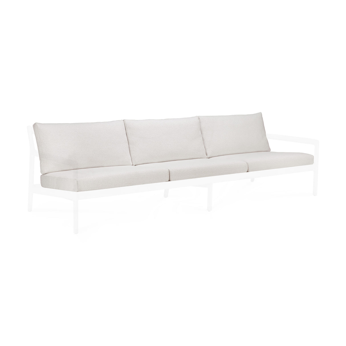 Jack Gartensofa 3-Sitzer Kissenset - Off White Stoff - 85 x 63 x 51 cm - ZEN ZONE