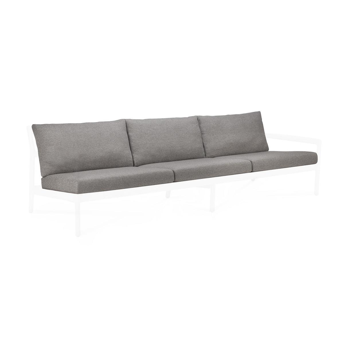 Jack Gartensofa 3-Sitzer Kissenset - Mocha Stoff - 85 x 63 x 51 cm - ZEN ZONE