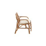 Nella 2-Sitzer Sofa Rattan Natur - inkl. Offwhite-Kissen - ZEN ZONE Furniture