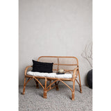Nella 2-Sitzer Sofa Rattan Natur - inkl. Offwhite-Kissen - ZEN ZONE Furniture