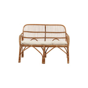 Nella 2-Sitzer Sofa Rattan Natur - inkl. Offwhite-Kissen - ZEN ZONE Furniture