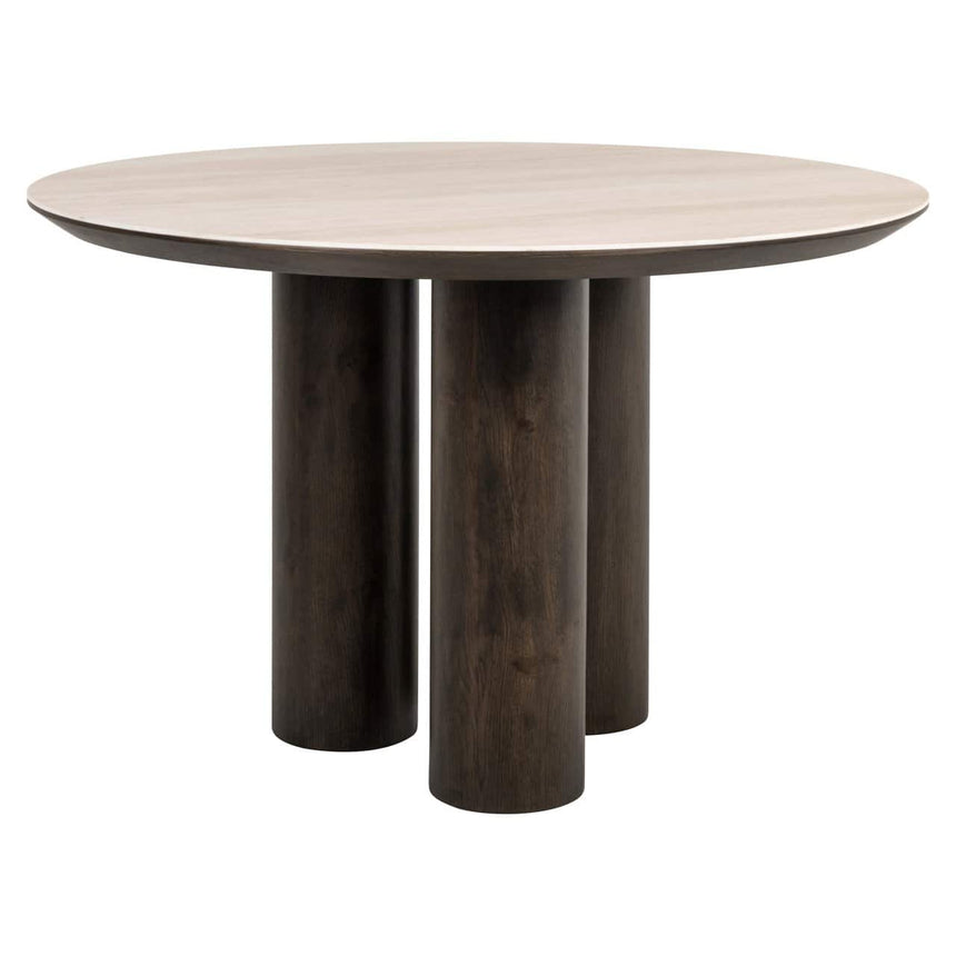 Esstisch Ritz aus Eichenfurnier in braun, 120x120x76 cm - ZEN ZONE Furniture