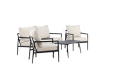 Taromina Lounge Set Schwarz / Beige