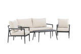 Taromina Lounge Set Schwarz / Beige