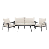 Taromina Lounge Set Schwarz / Beige
