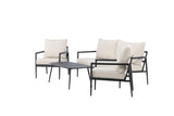 Taromina Lounge Set Schwarz / Beige