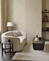 PI Beistelltisch - lackiertes Mahagoni - dunkelbraun - rund - 47 x 47 x 50 cm - ZEN ZONE Furniture