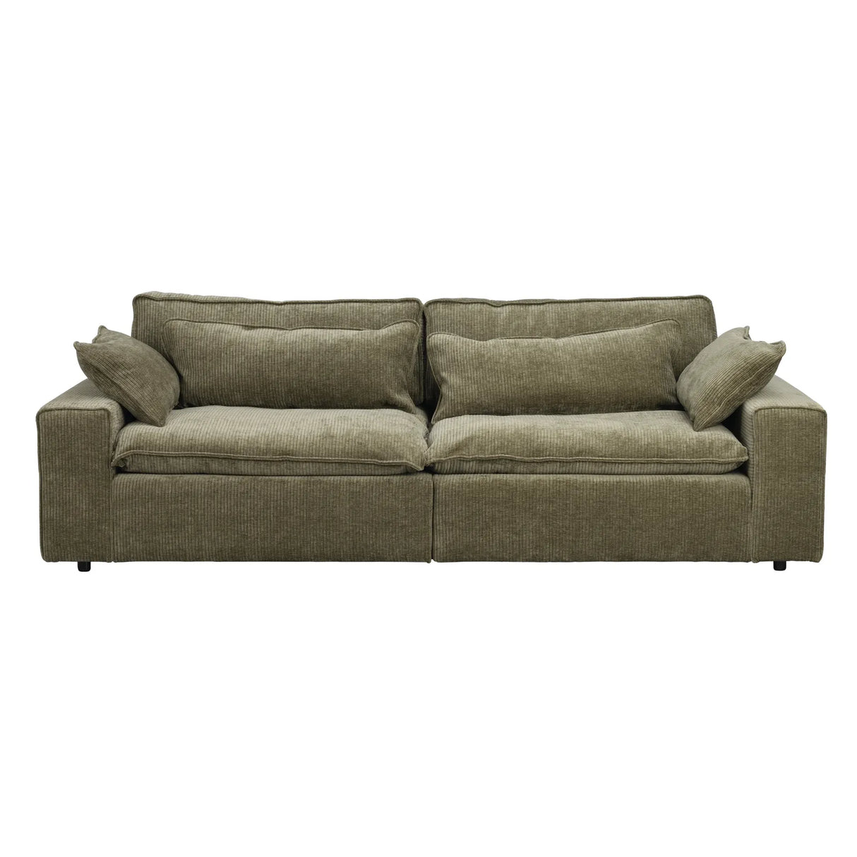 RAWLINS 3-Sitzer Sofa in rachel grün, 259x116x85 cm
