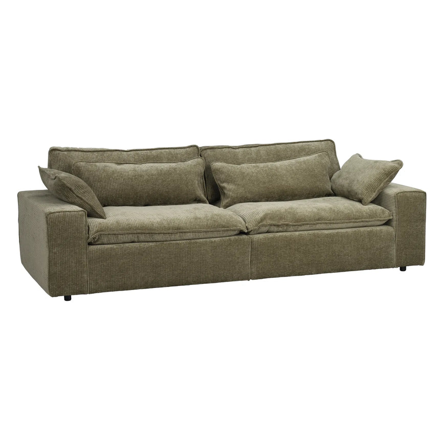 RAWLINS 3-Sitzer Sofa in rachel grün, 259x116x85 cm - ZEN ZONE Furniture