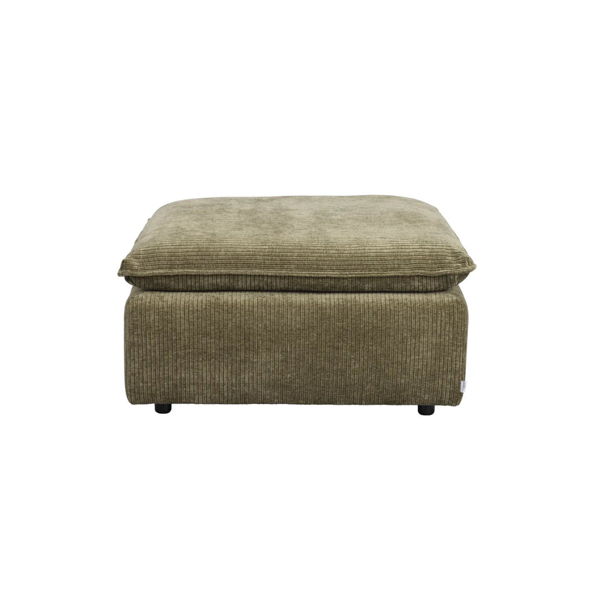 RAWLINS Fußhocker in Rachel grün, 91x91x45 cm - ZEN ZONE Furniture