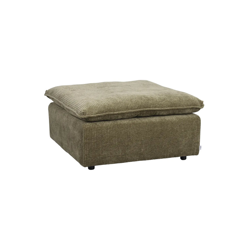 RAWLINS Fußhocker in Rachel grün, 91x91x45 cm - ZEN ZONE Furniture