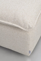 RAWLINS Fußhocker in Sandra Hellbeige, 91x91x45 cm