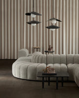 Hängelampe Fuji aus Aluminium in Burned Black