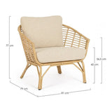 Outdoor Sessel mit Kissen Mabel - ZEN ZONE