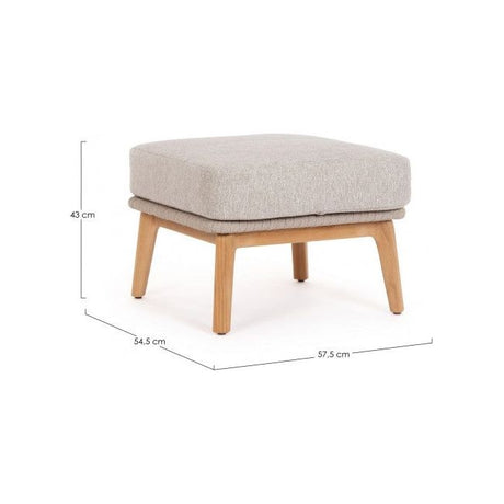 Outdoor Ottoman mit Kissen Tamires Beige - ZEN ZONE