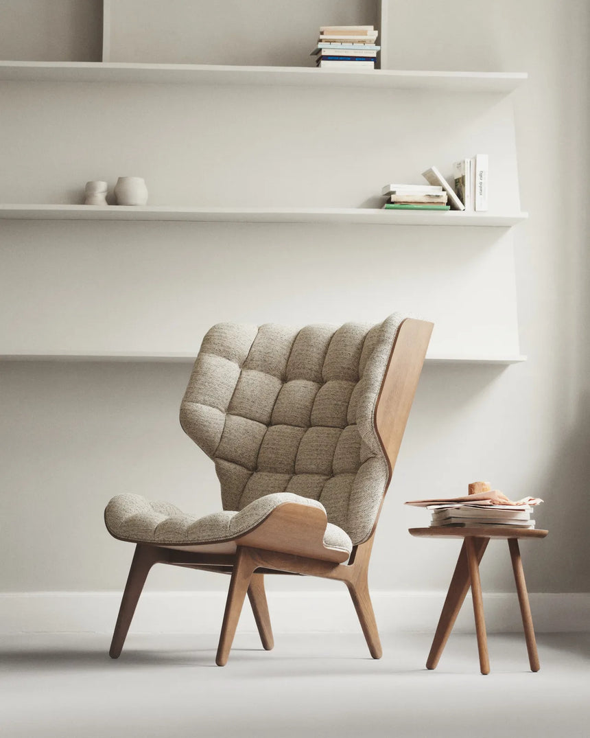 Beistelltisch Fin aus Massivholz Eiche, 40×40x40 cm - ZEN ZONE Furniture