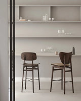 Tabouret de bar NY11 en chêne massif, non rembourré, 45,5 × 52 × 108 cm