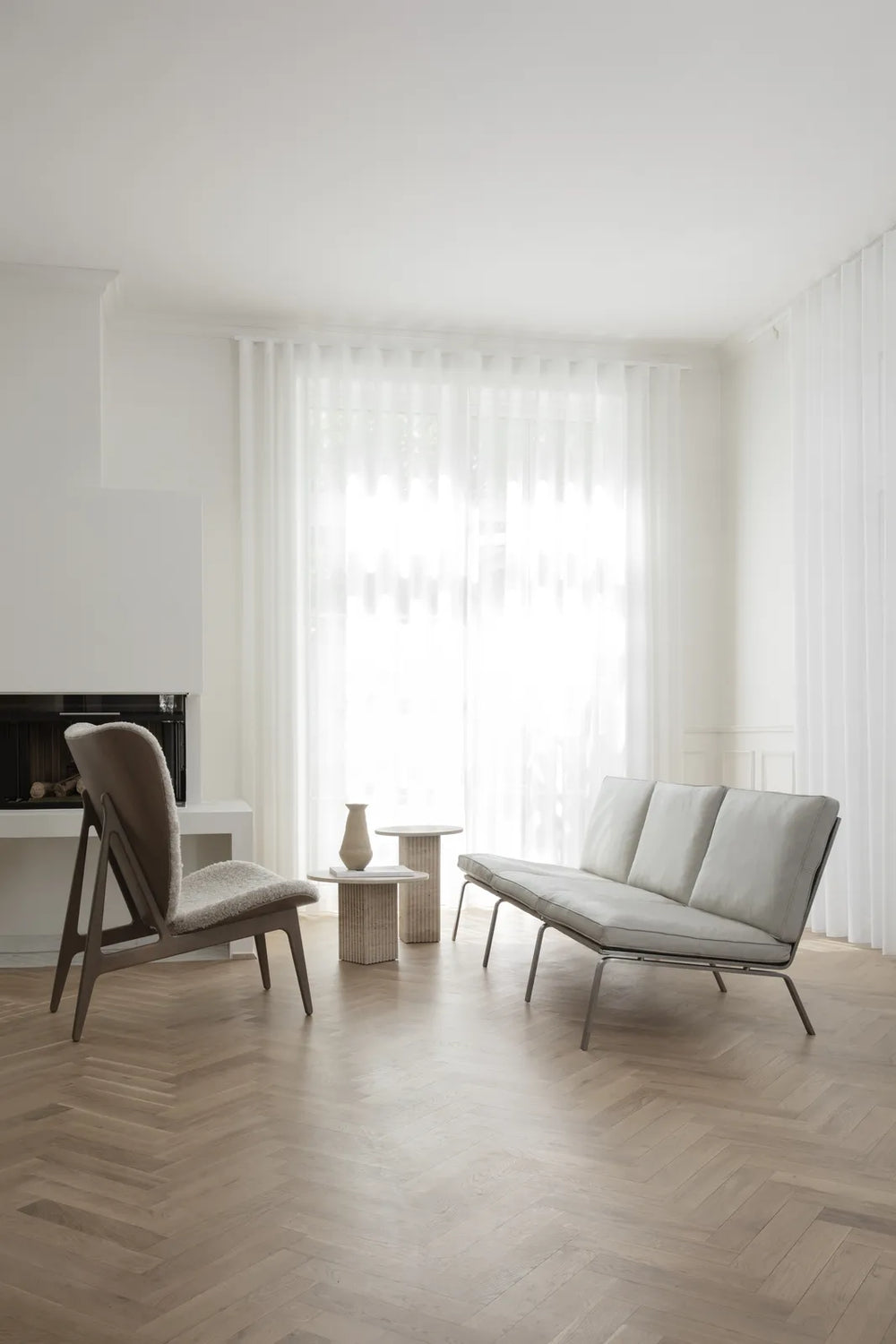 Couchtisch SoHo aus Travertin, 50×50×35 cm - ZEN ZONE Furniture